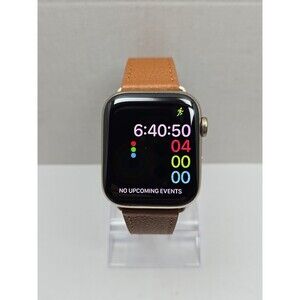 Apple Watch Series 6 44mm Gold Stainless Steel GPS Cellular 94% Battery Health
